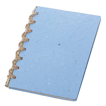 Живой блокнот с семенами цветов, А6, синий