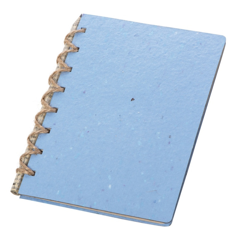 Живой блокнот с семенами цветов, А6, синий