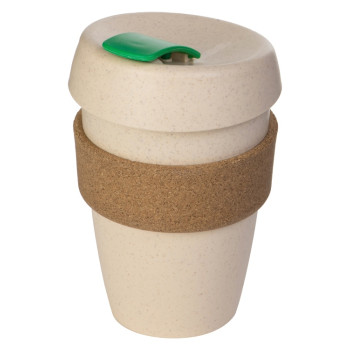 Стакан из пшеничного волокна с двойными стенками "Pino", зеленый