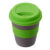 Стакан с силиконовой крышкой "Cafe", зеленое яблоко