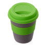 Стакан с силиконовой крышкой "Cafe", зеленое яблоко