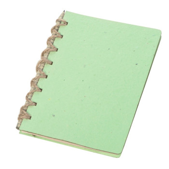 Живой блокнот с семенами цветов, А6, зеленое яблоко