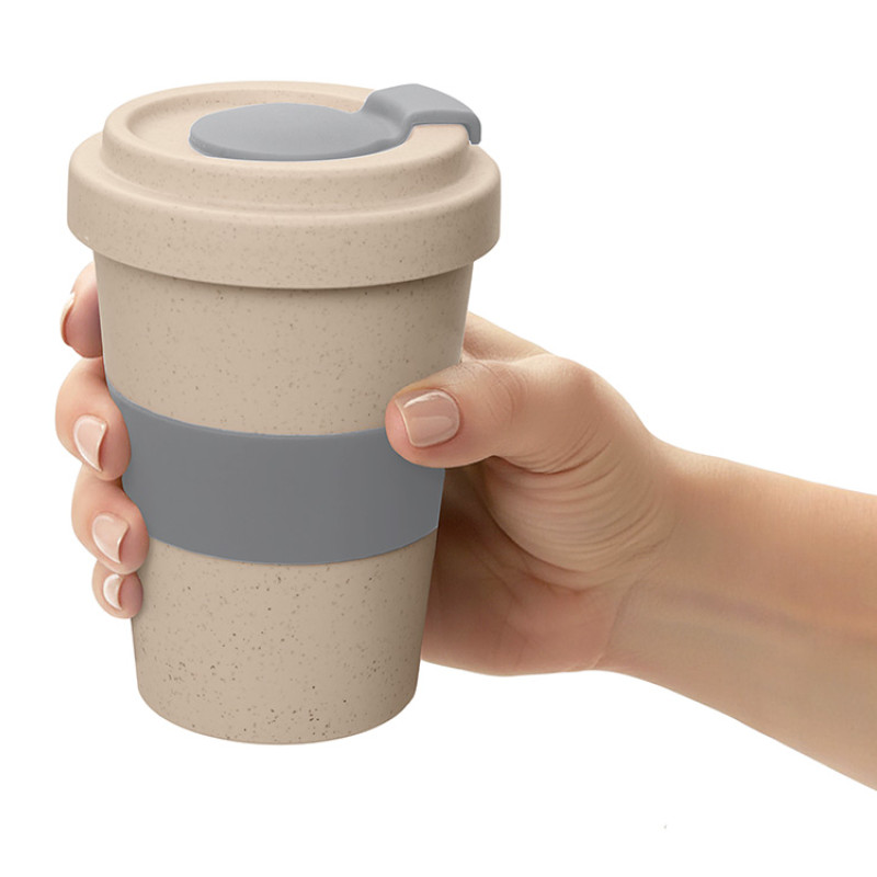 Стакан из пшеничного волокна «Flava», серый