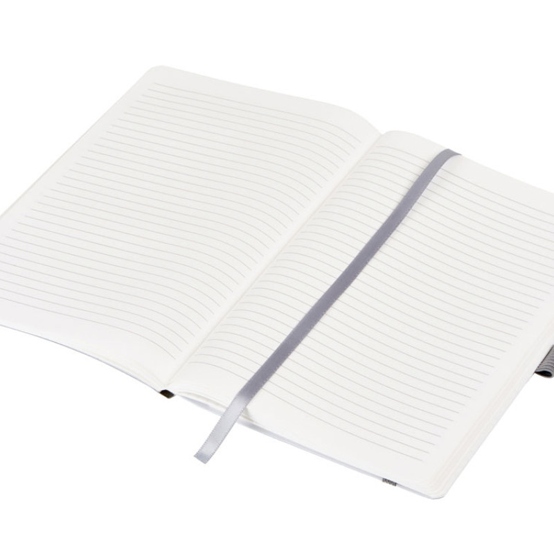 Блокнот из моющегося крафта и каменной бумаги А5 "Fleekstone", гибкая обложка, серый (Р)