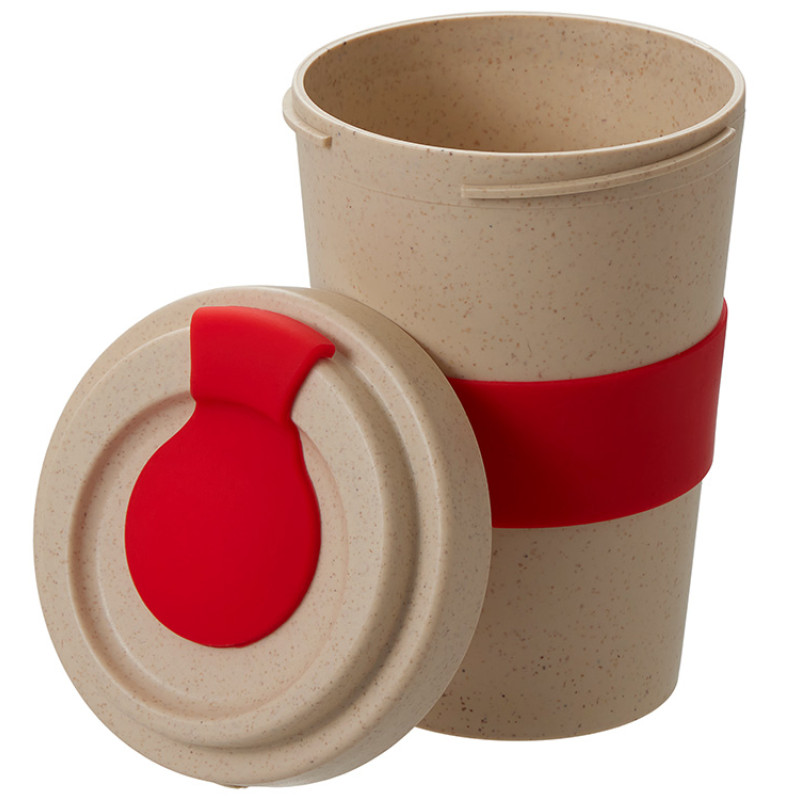 Стакан из пшеничного волокна «Flava», красный
