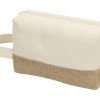 Косметичка "Jute" с ручкой из хлопка и джута, натуральный