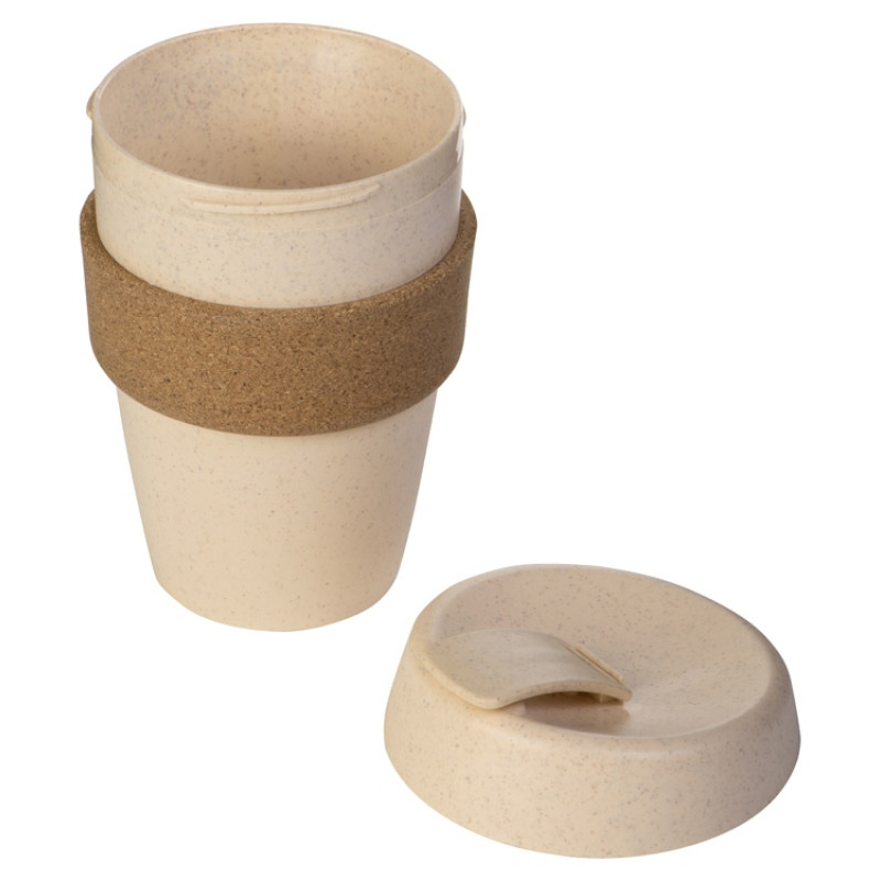 Стакан из пшеничного волокна с двойными стенками "Pino", натуральный