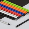 Карандаш чернографитовый трехгранный Blackie 3D, белый
