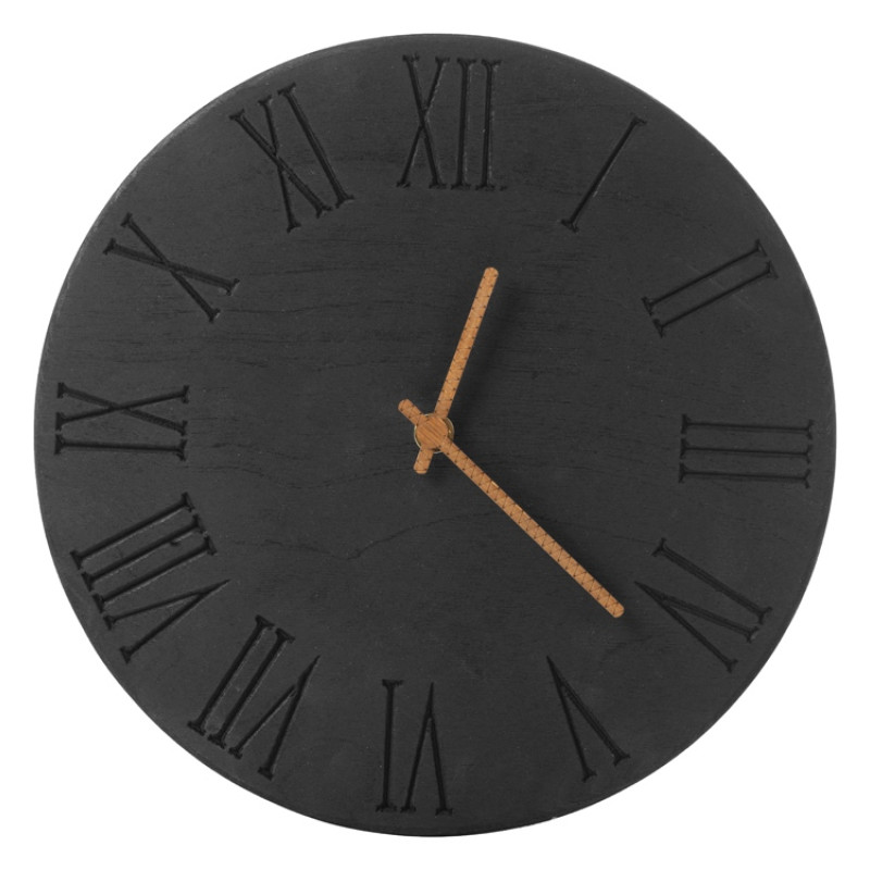Часы деревянные "Magnus", 28 см, черный