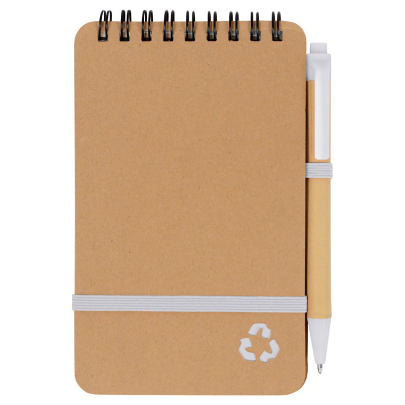 Набор канцелярский с блокнотом и ручкой "Masai", белый