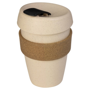 Стакан из пшеничного волокна с двойными стенками "Pino", черный