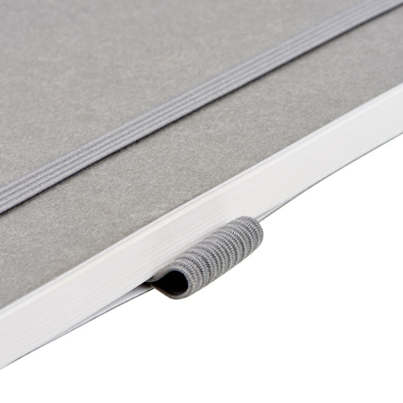 Блокнот из моющегося крафта и каменной бумаги А5 "Fleekstone", гибкая обложка, серый (Р)