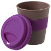 Стакан с силиконовой крышкой "Cafe", фиолетовый
