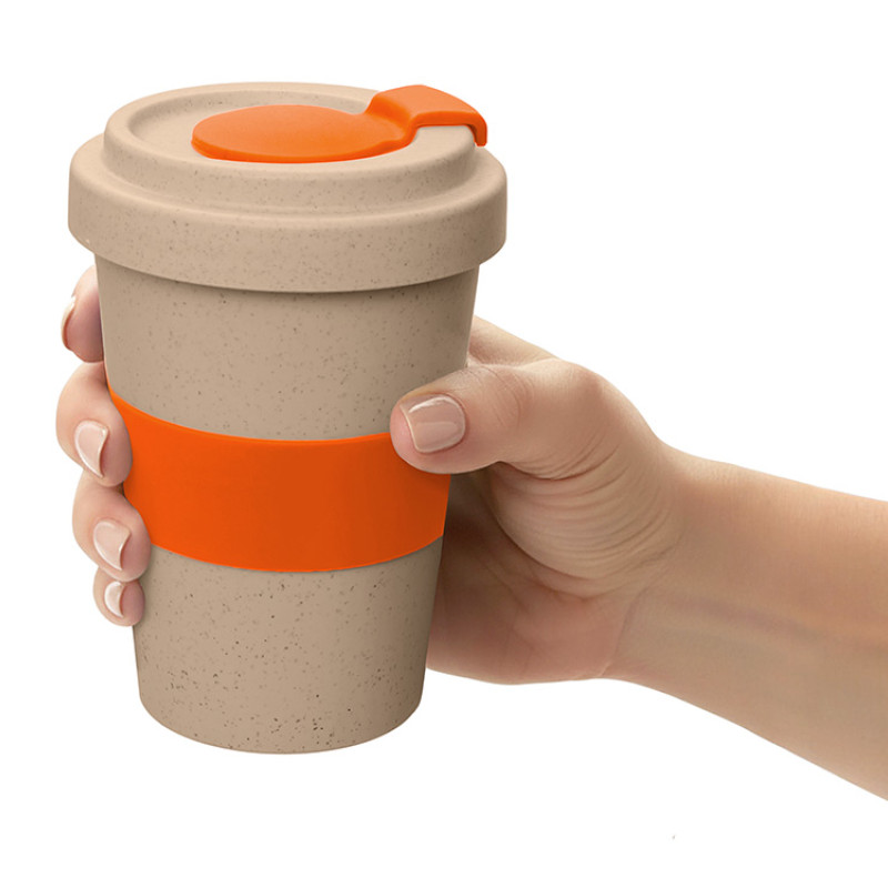 Стакан из пшеничного волокна «Flava», оранжевый 021C