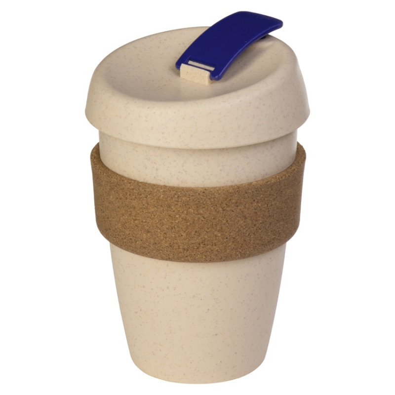 Стакан из пшеничного волокна с двойными стенками "Pino", синий