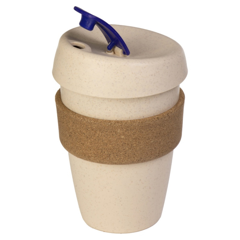 Стакан из пшеничного волокна с двойными стенками "Pino", синий