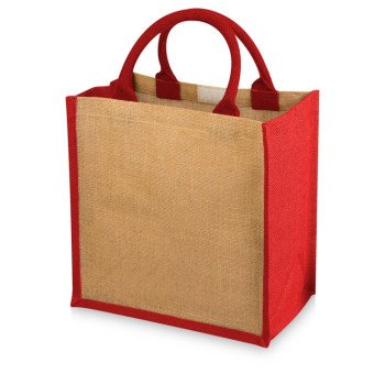 Сумка подарочная "Chennai", натуральный/красный