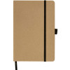 Блокнот "Sevilia Hard", твердая обложка из крафта A5, 80 листов, крафтовый/черный