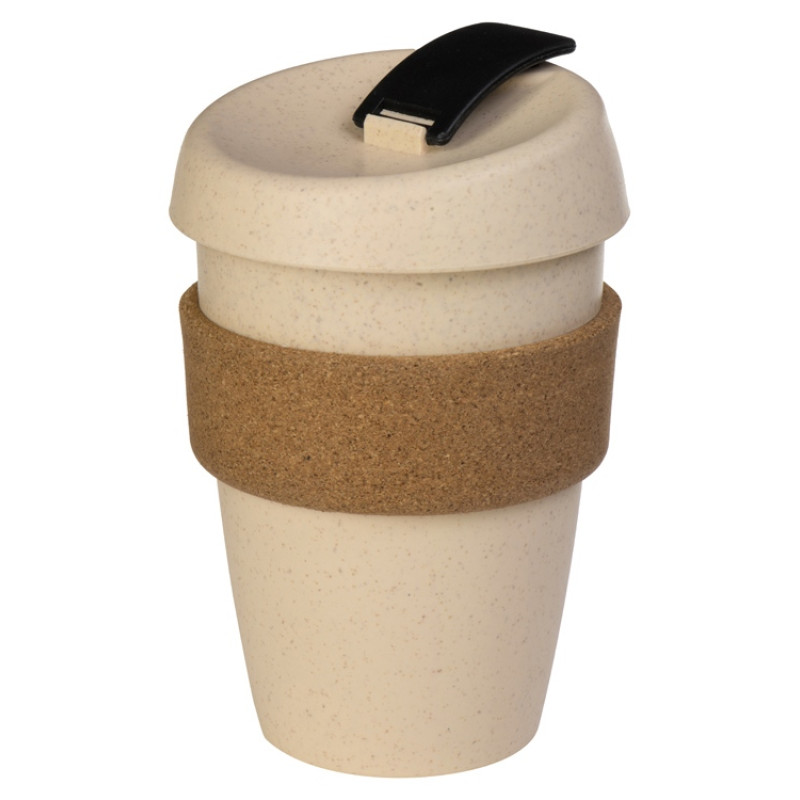 Стакан из пшеничного волокна с двойными стенками "Pino", черный