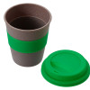 Стакан с силиконовой крышкой "Cafe", зеленый