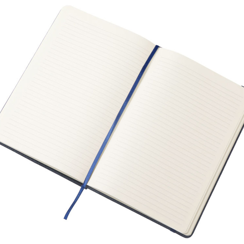 Набор блокнот А5 с магнитным держателем для ручки и подставкой для телефона и металлической шариковой ручкой "NotaBene", темно-синий