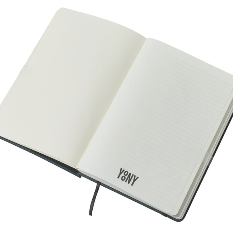 Набор блокнот А5 с магнитным держателем для ручки и подставкой для телефона и металлической шариковой ручкой "NotaBene", черный