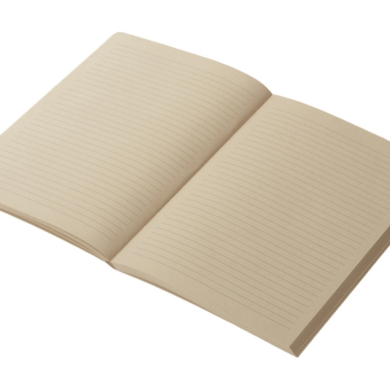 Блокнот А5 "Adiantum" из переработанного тростника, 80 листов, гибкая обложка, натуральный