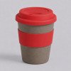 Стакан с силиконовой крышкой "Cafe", красный Стакан с силиконовой крышкой "Cafe", красный