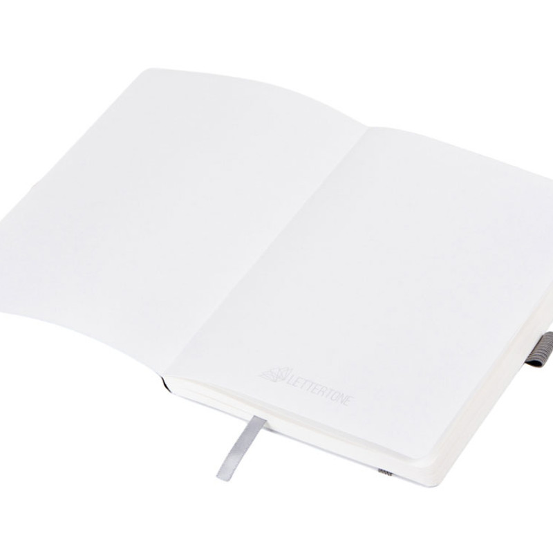 Блокнот из моющегося крафта и каменной бумаги А5 "Fleekstone", гибкая обложка, серый (Р)