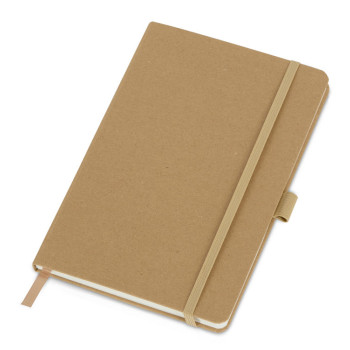 Блокнот "Sevilia Hard", твердая обложка из крафта A5, 80 листов, крафтовый/бежевый