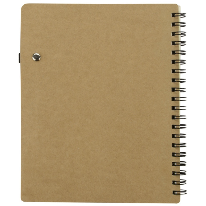 Блокнот "Дейзи" с ручкой, крафт/черный