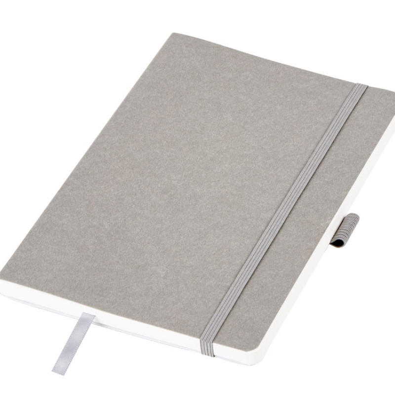 Блокнот из моющегося крафта и каменной бумаги А5 "Fleekstone", гибкая обложка, серый (Р)