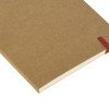 Блокнот "Sevilia Soft", гибкая обложка из крафта A5, 80 листов, крафтовый/красный Блокнот "Sevilia Soft", гибкая обложка из крафта A5, 80 листов, крафтовый/красный