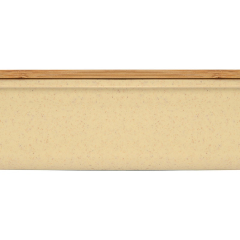 Ланчбокс Lunch с крышкой, бежевый