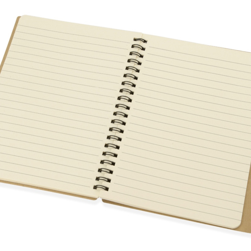 Блокнот "Дейзи" с ручкой, крафт/черный