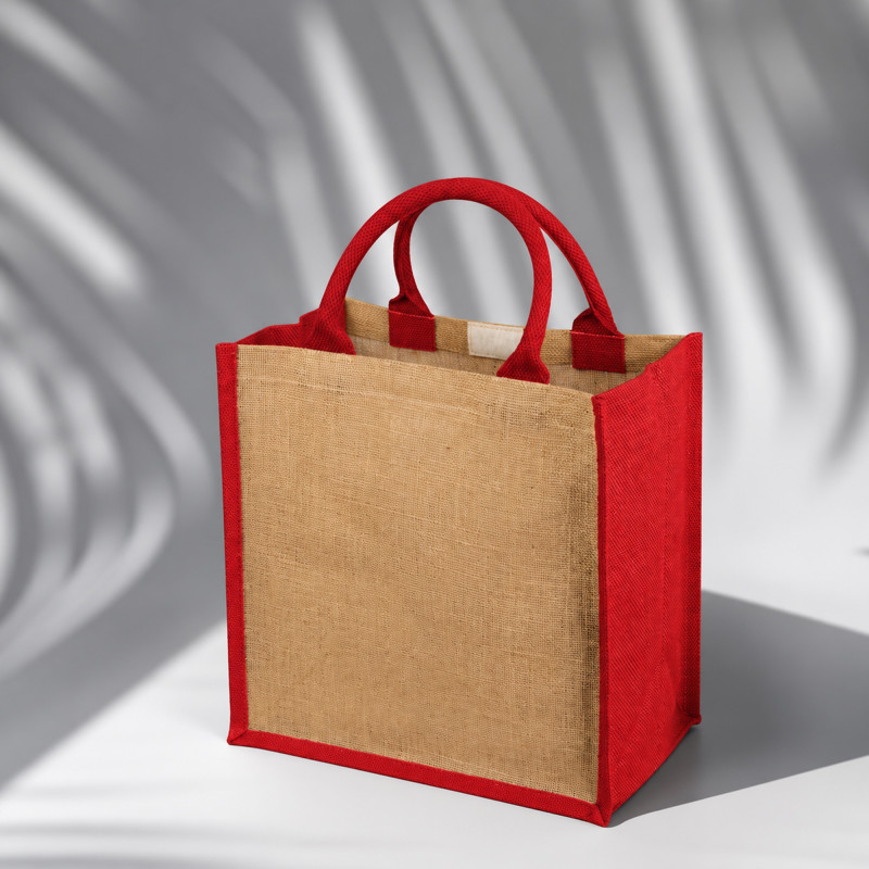 Сумка подарочная "Hindy", натуральный/красный
