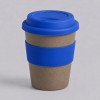 Стакан с силиконовой крышкой "Cafe", синий Стакан с силиконовой крышкой "Cafe", синий