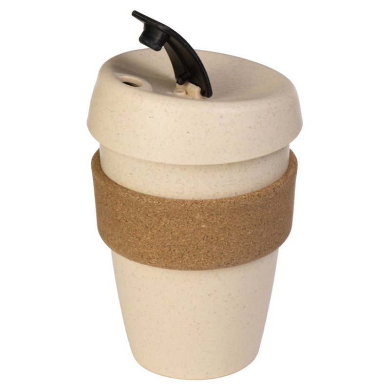 Стакан из пшеничного волокна с двойными стенками "Pino", черный