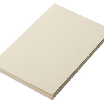 Блокнот А5 "Adiantum" из переработанного тростника, 80 листов, гибкая обложка, натуральный