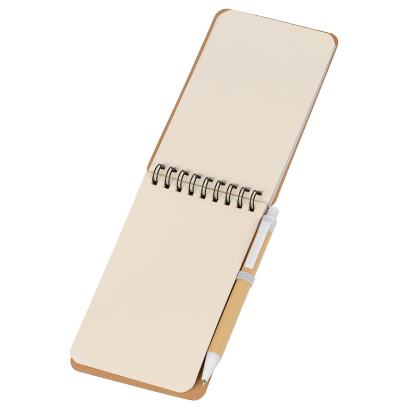 Набор канцелярский с блокнотом и ручкой "Masai", белый