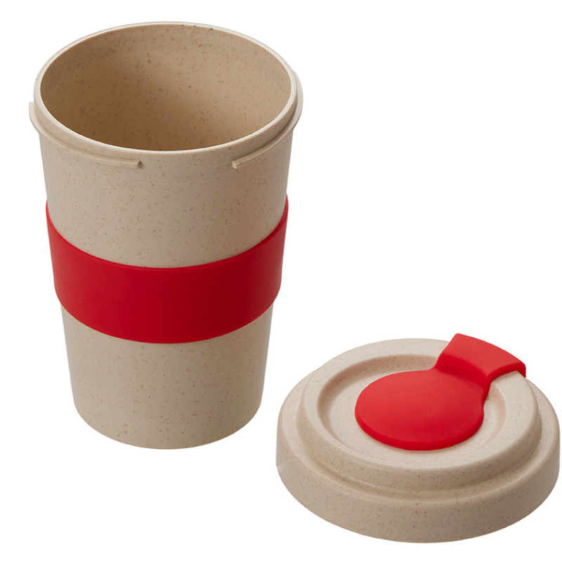 Стакан из пшеничного волокна «Flava», красный