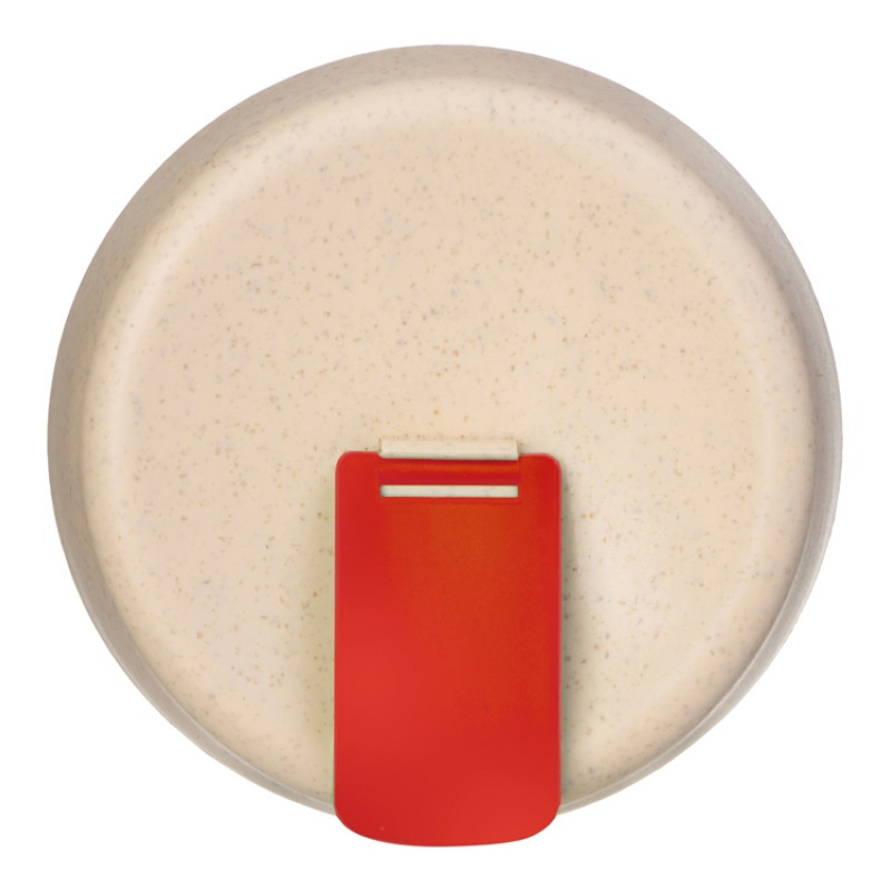 Стакан из пшеничного волокна с двойными стенками "Pino", красный