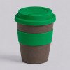 Стакан с силиконовой крышкой "Cafe", зеленый Стакан с силиконовой крышкой "Cafe", зеленый