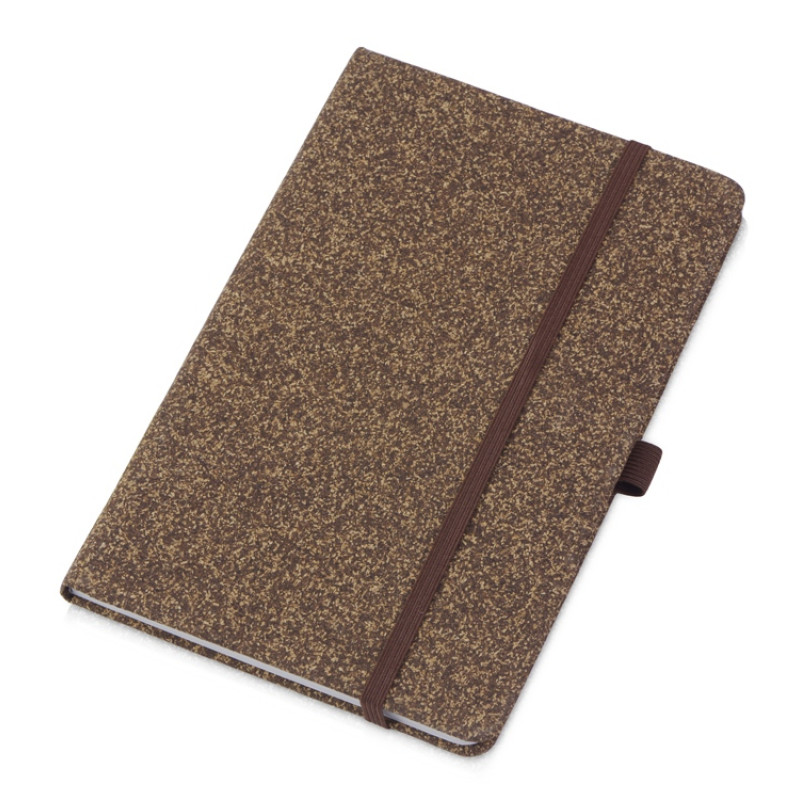 Блокнот из кофейных зерен А5 "Coffee notes", твердая обложка, 80 листов 70 гр/м2 белой бумаги, кофейный