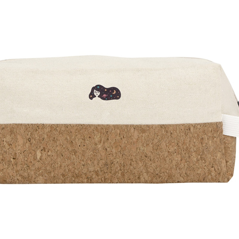 Несессер Corky хлопковый с пробковой вставкой, натуральный