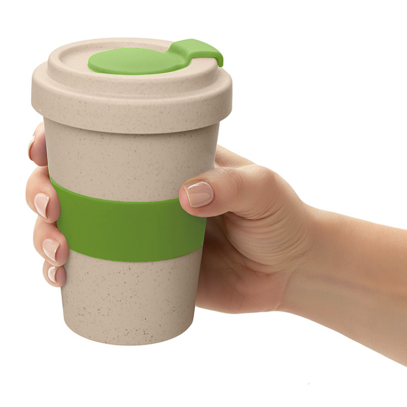 Стакан из пшеничного волокна «Flava», зеленое яблоко