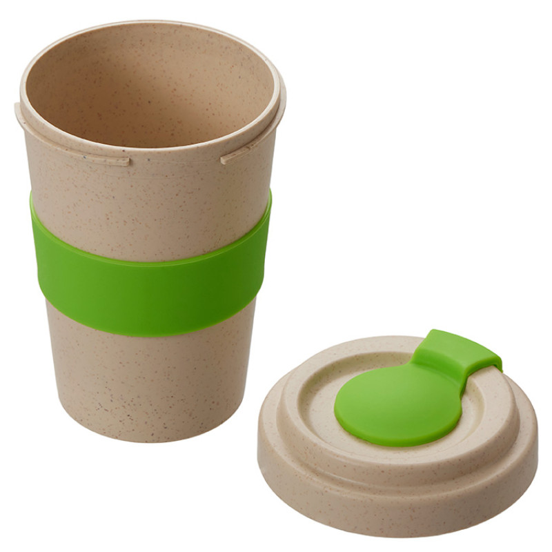 Стакан из пшеничного волокна «Flava», зеленое яблоко