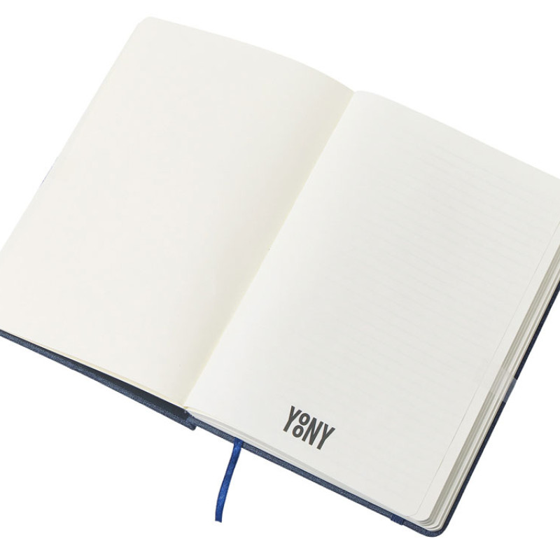 Набор блокнот А5 с магнитным держателем для ручки и подставкой для телефона и металлической шариковой ручкой "NotaBene", темно-синий