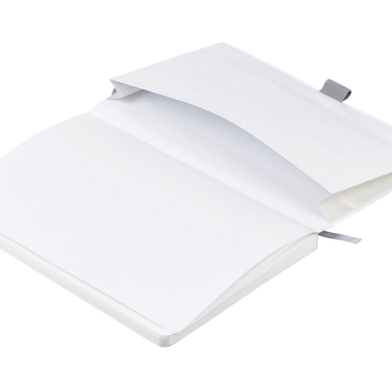 Блокнот из моющегося крафта и каменной бумаги А5 "Fleekstone", гибкая обложка, серый (Р)