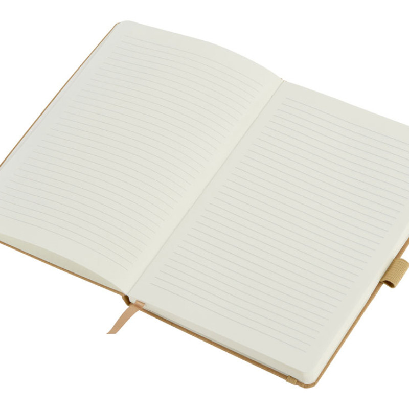 Блокнот "Sevilia Hard", твердая обложка из крафта A5, 80 листов, крафтовый/бежевый